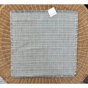 NEW Serena & Lily Perennials Rosemount Tweed Pillow Cover (24” SQ)-Fog Grey
